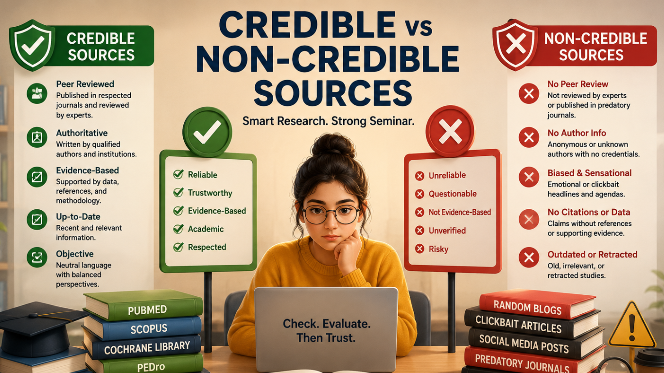 How to Distinguish Credible vs Non-Credible Sources